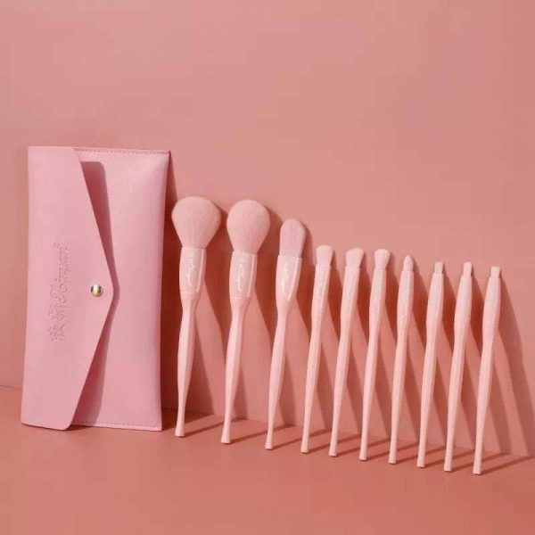 Colour full Make Up brush (10pcs Set)