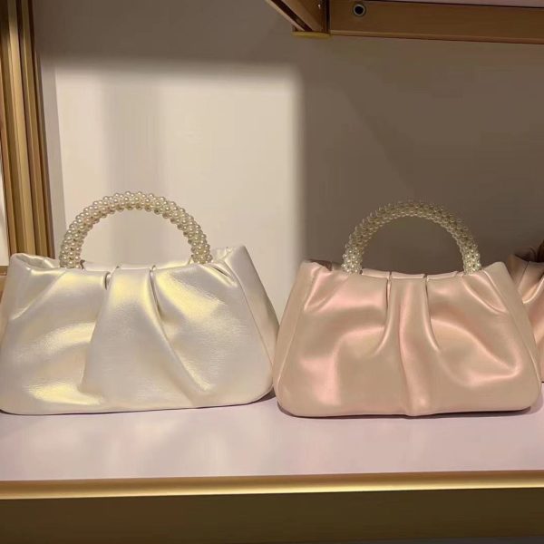 Fashion Pearl Handle Women Dinner Clutch Purse Handbags Luxury Design Ladies Square Shoulder Bags Female Small Messenger Bag