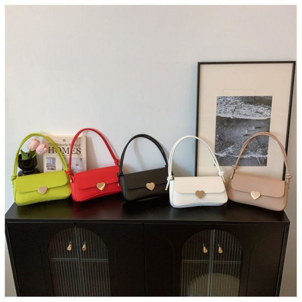 Women Simple Designer Shoulder Bag Solid Color Soft Pu Pillow Underarm Bags Large Capacity Female Commute Crossbody Bags