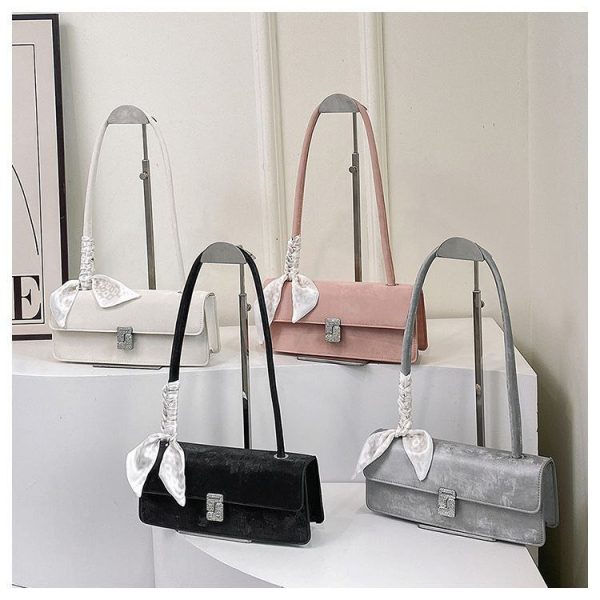 Spring and Summer Korean Fashion Stick Bag 2024 New Texture Shoulder Bag Hot Selling PU Leather Underarm Bag