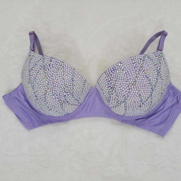 code 7 Hand work stone bra